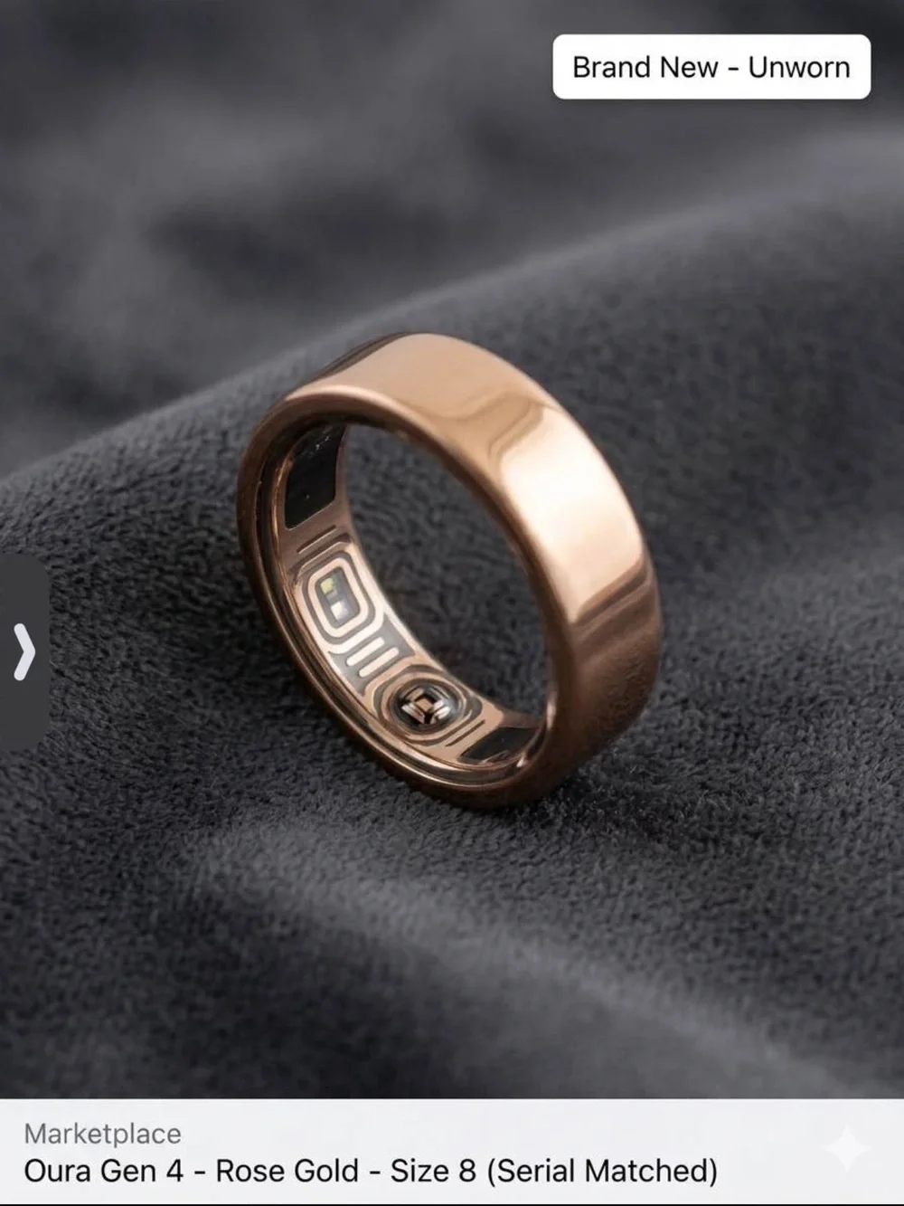Oura Ring Top in Rose Gold